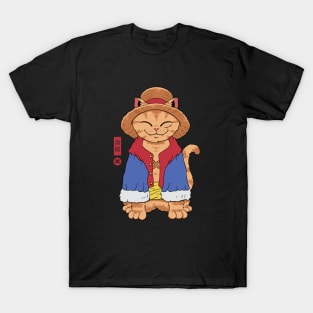 Straw Hat Cat T-Shirt